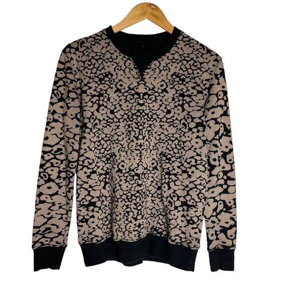 Rag & Bone Amoeba Print Crew Neck Sweatshirt Animal Print Women's Small - Picture 2 of 7